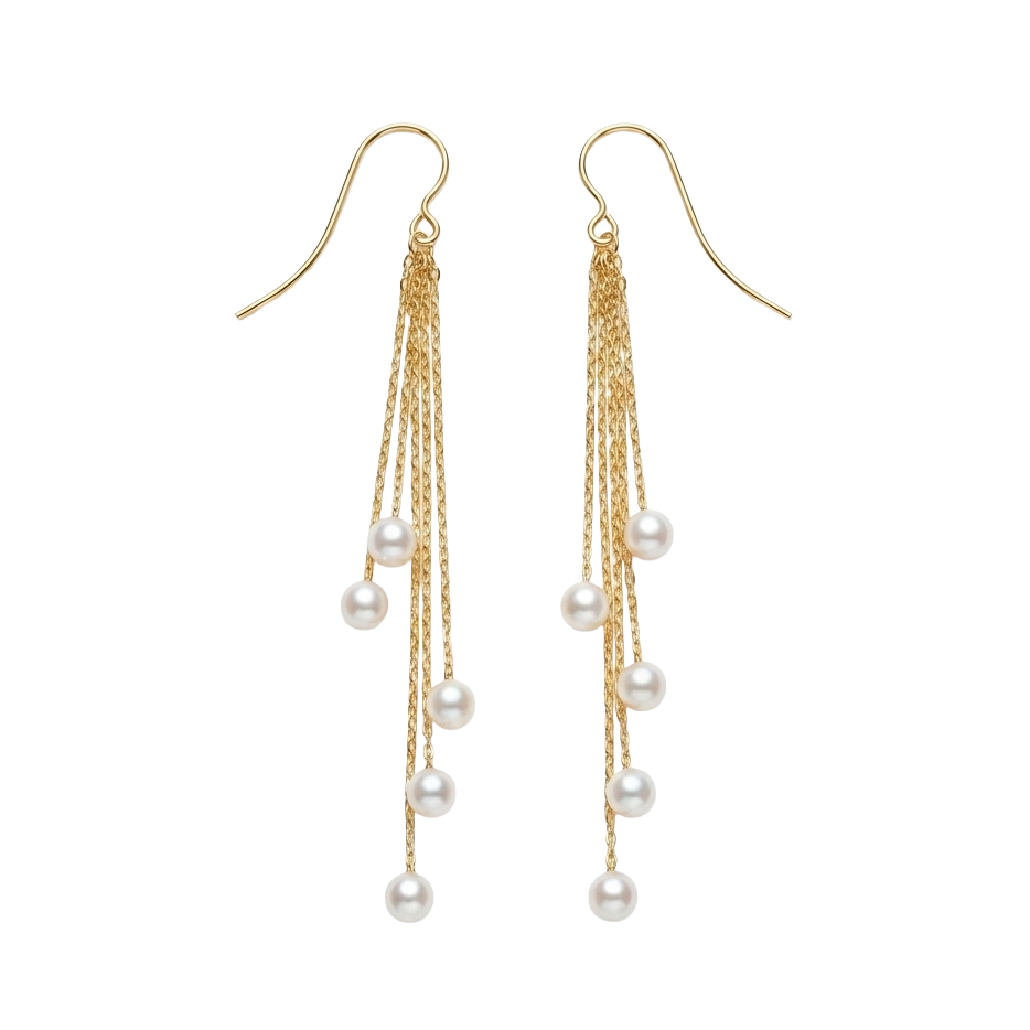 Golden Raindrops Earrings