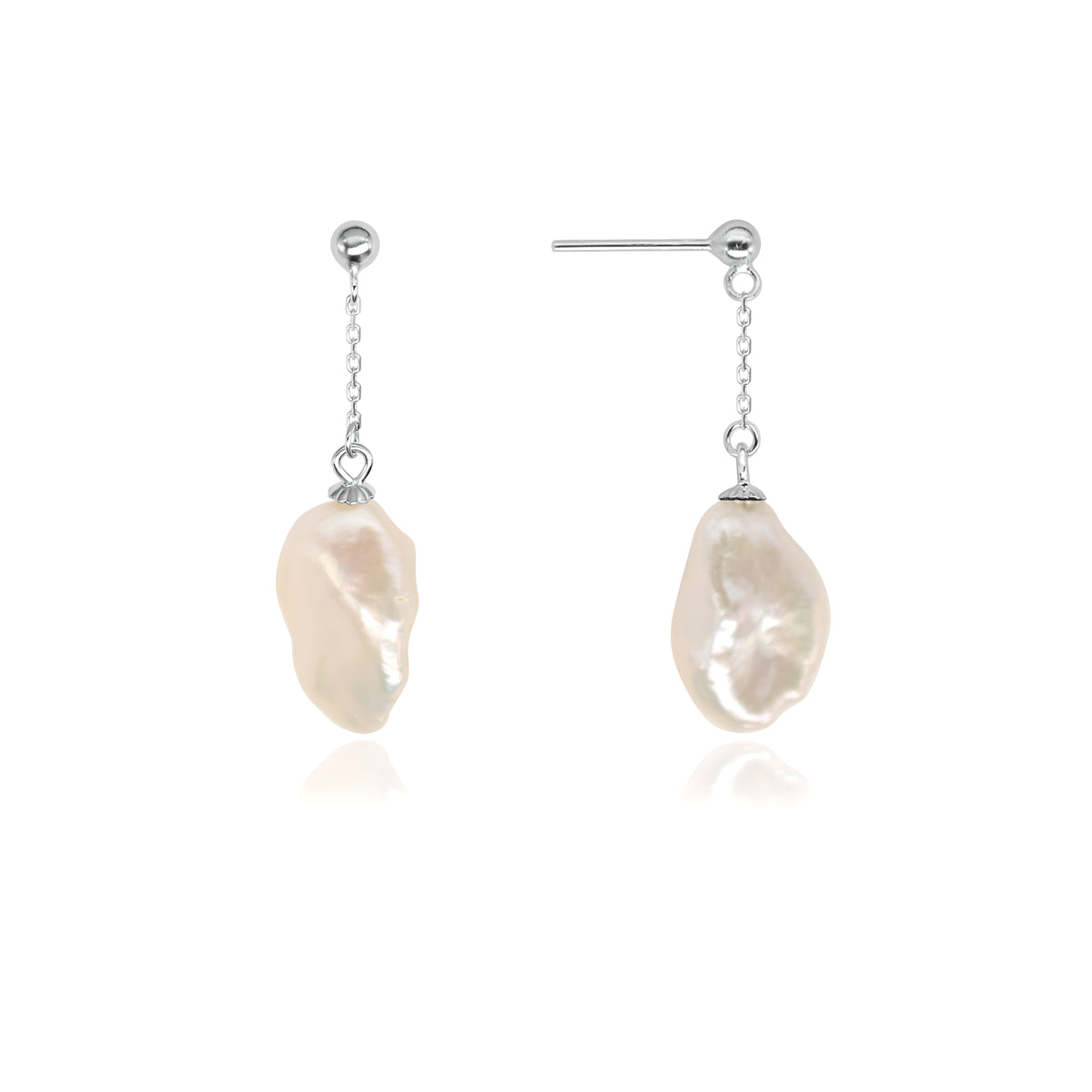 Baroque Freshwater Pearl Drop Earrings