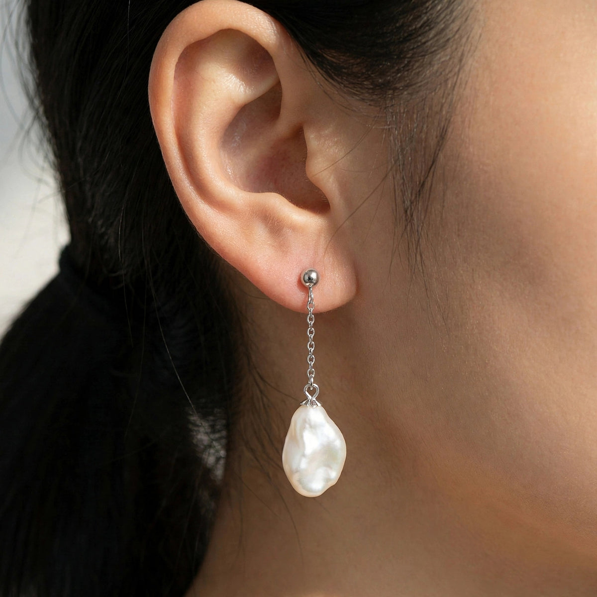 Baroque Freshwater Pearl Drop Earrings