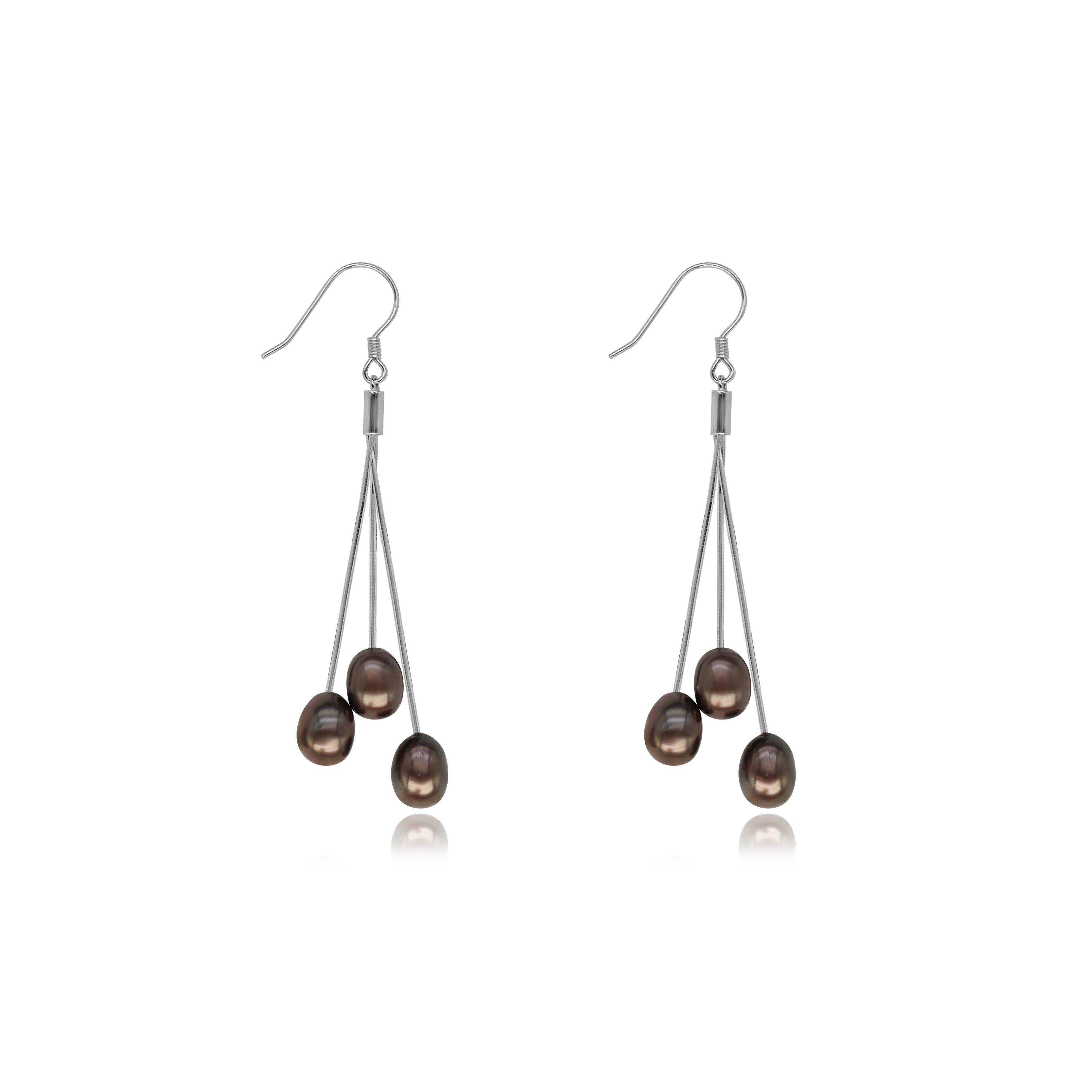 Trilogie Freshwater Pearl Drop Earrings