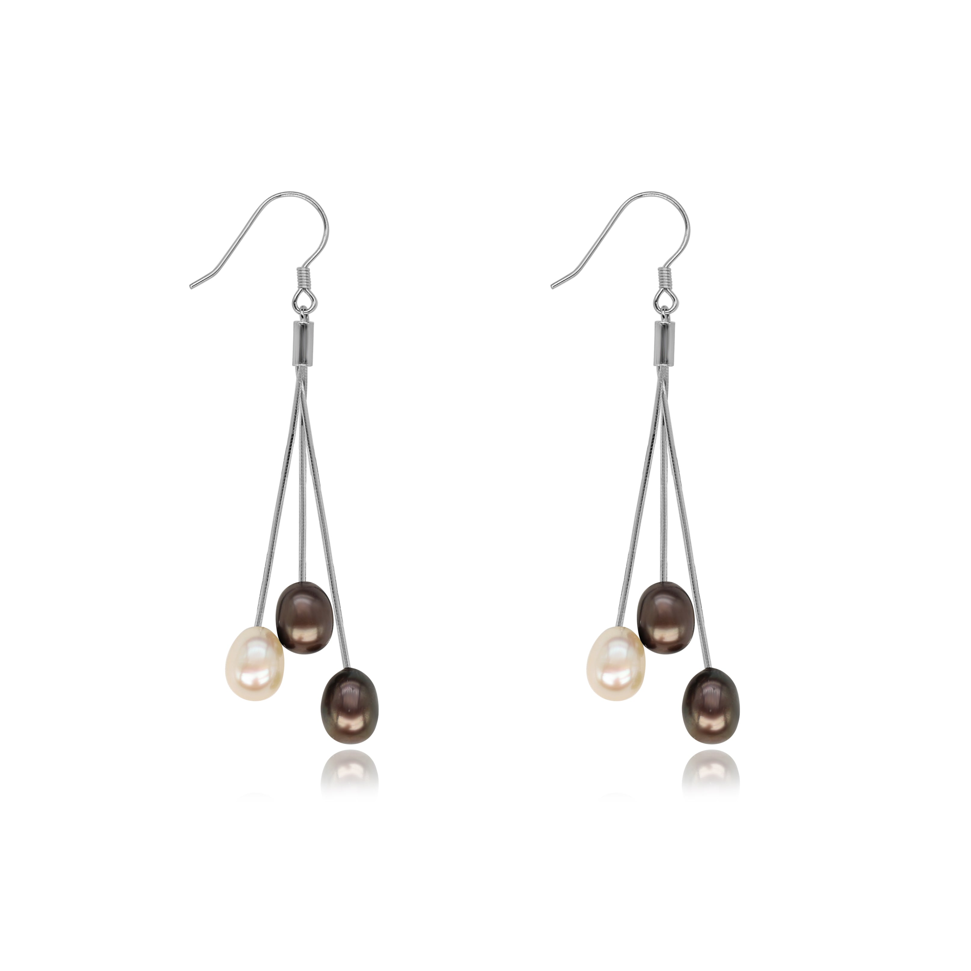 Trilogie Freshwater Pearl Drop Earrings