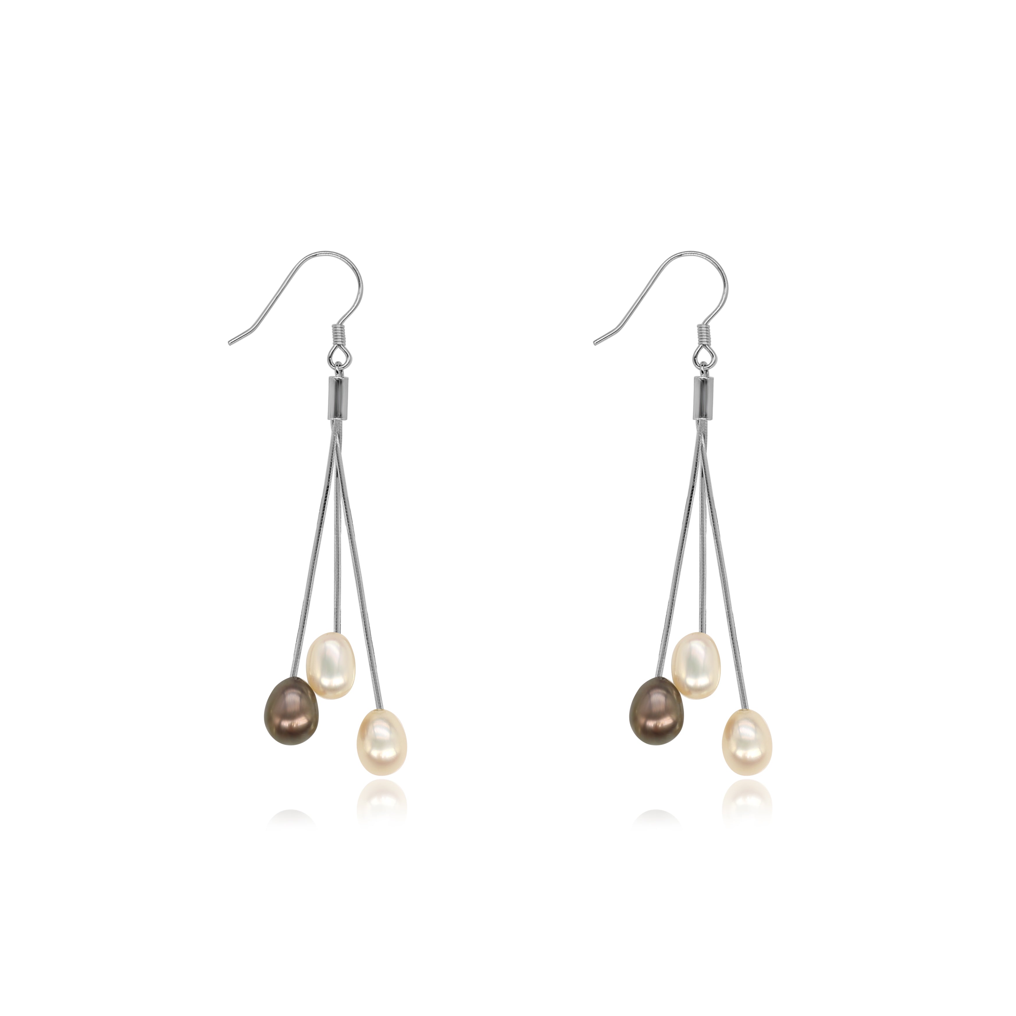 Trilogie Freshwater Pearl Drop Earrings