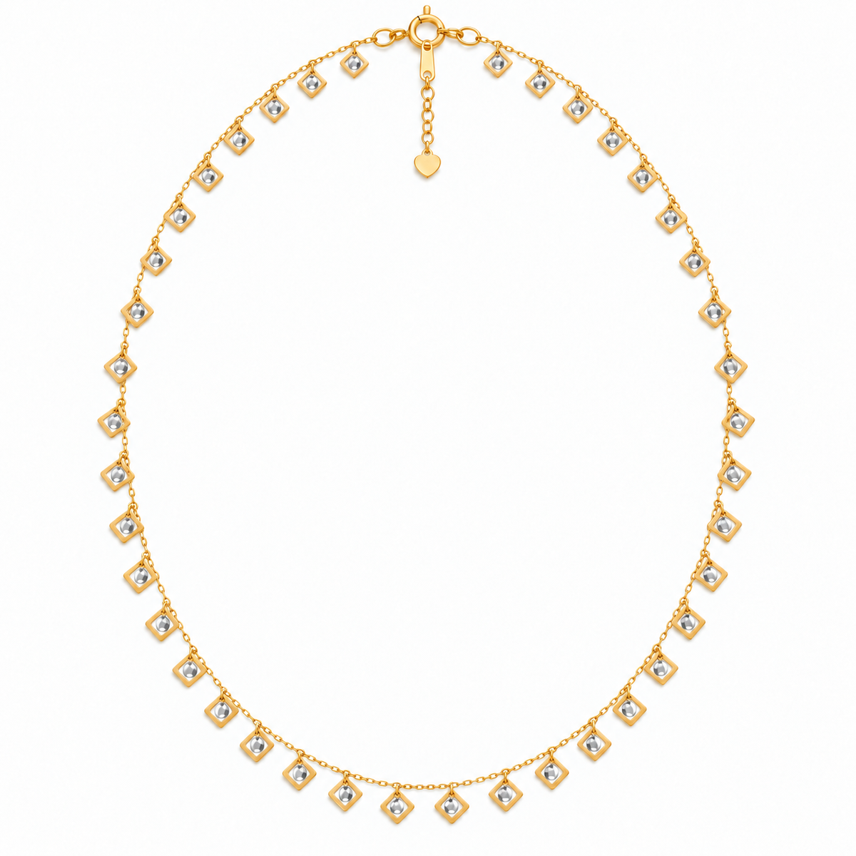 Gilded Geometry Necklace