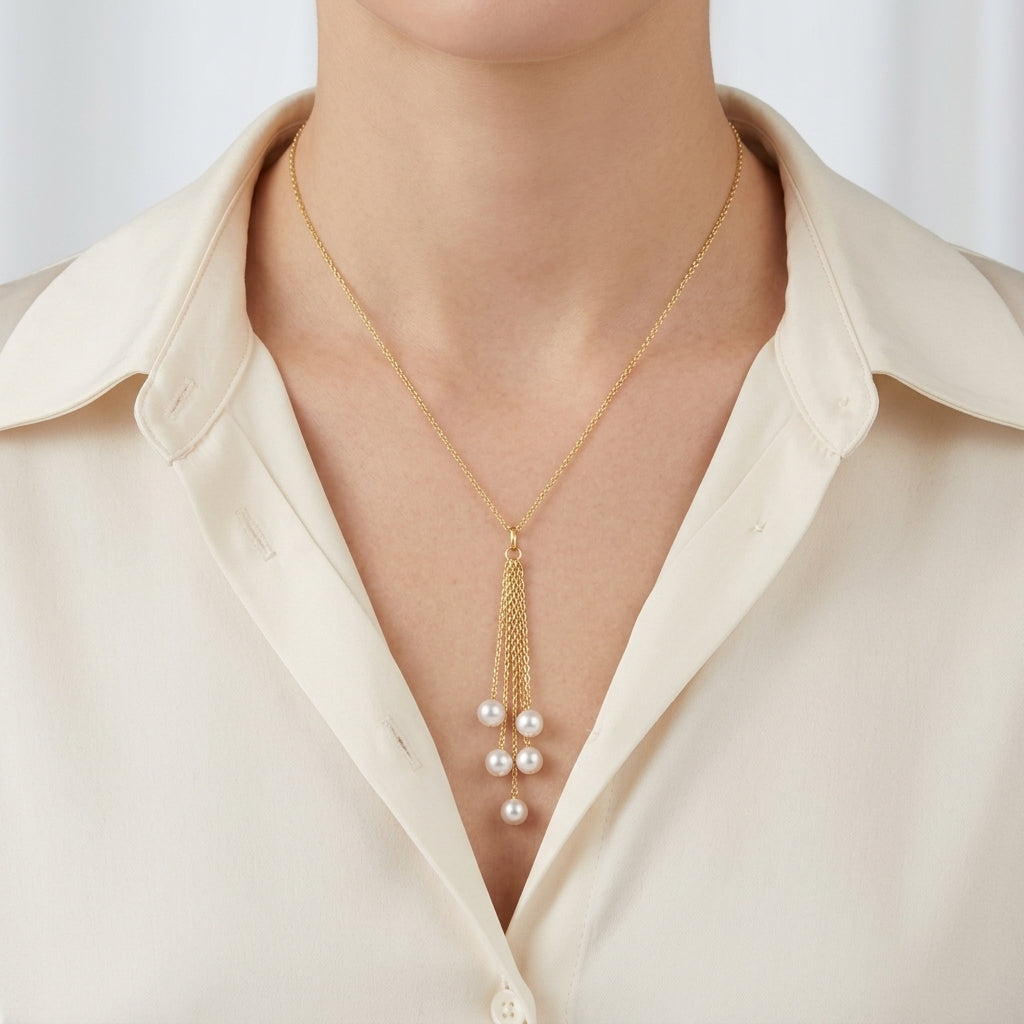 Golden Raindrops Pendant