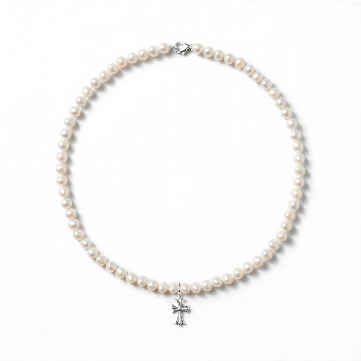 Croix d’Argent Freshwater Pearl Necklace