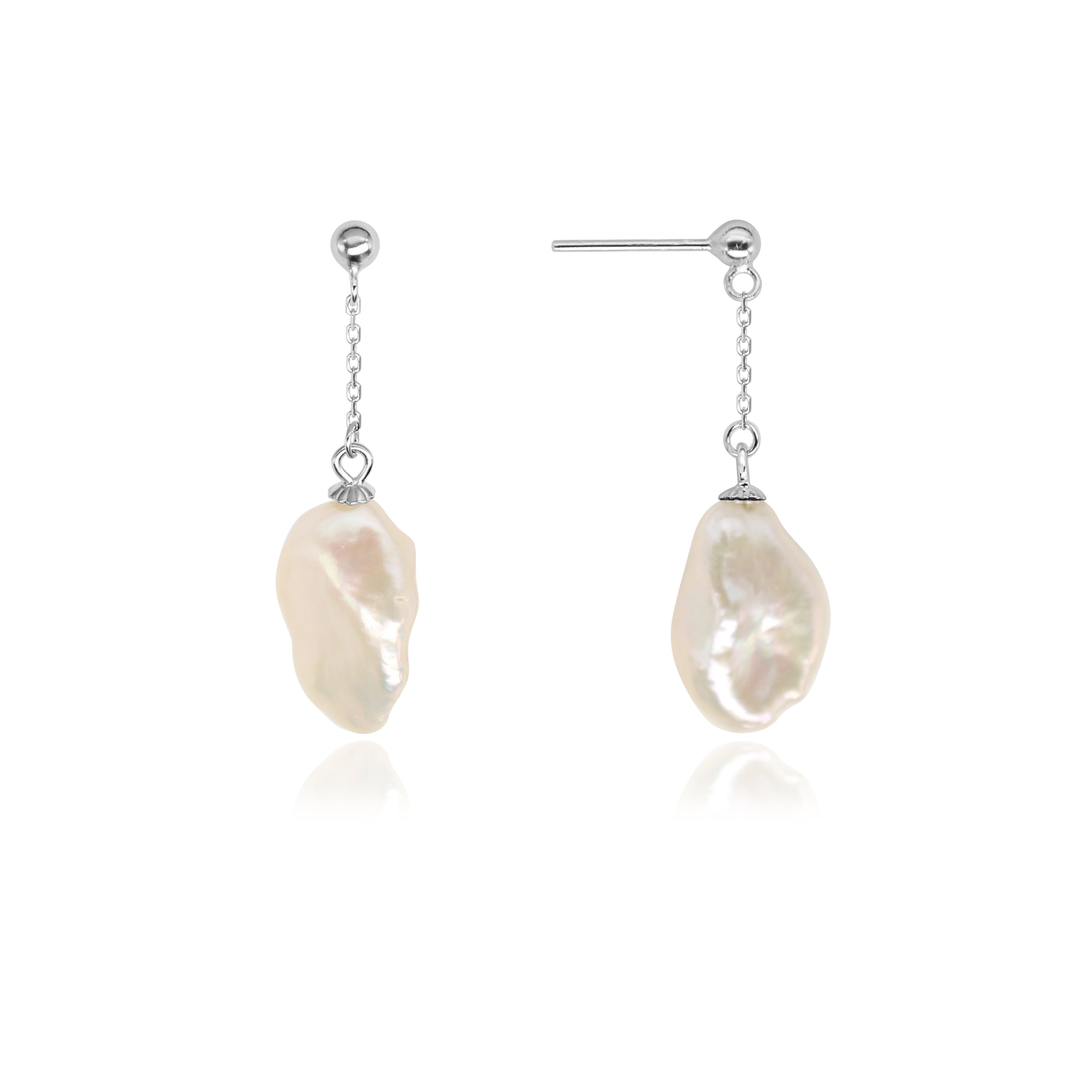 Baroque Freshwater Pearl Drop Earrings
