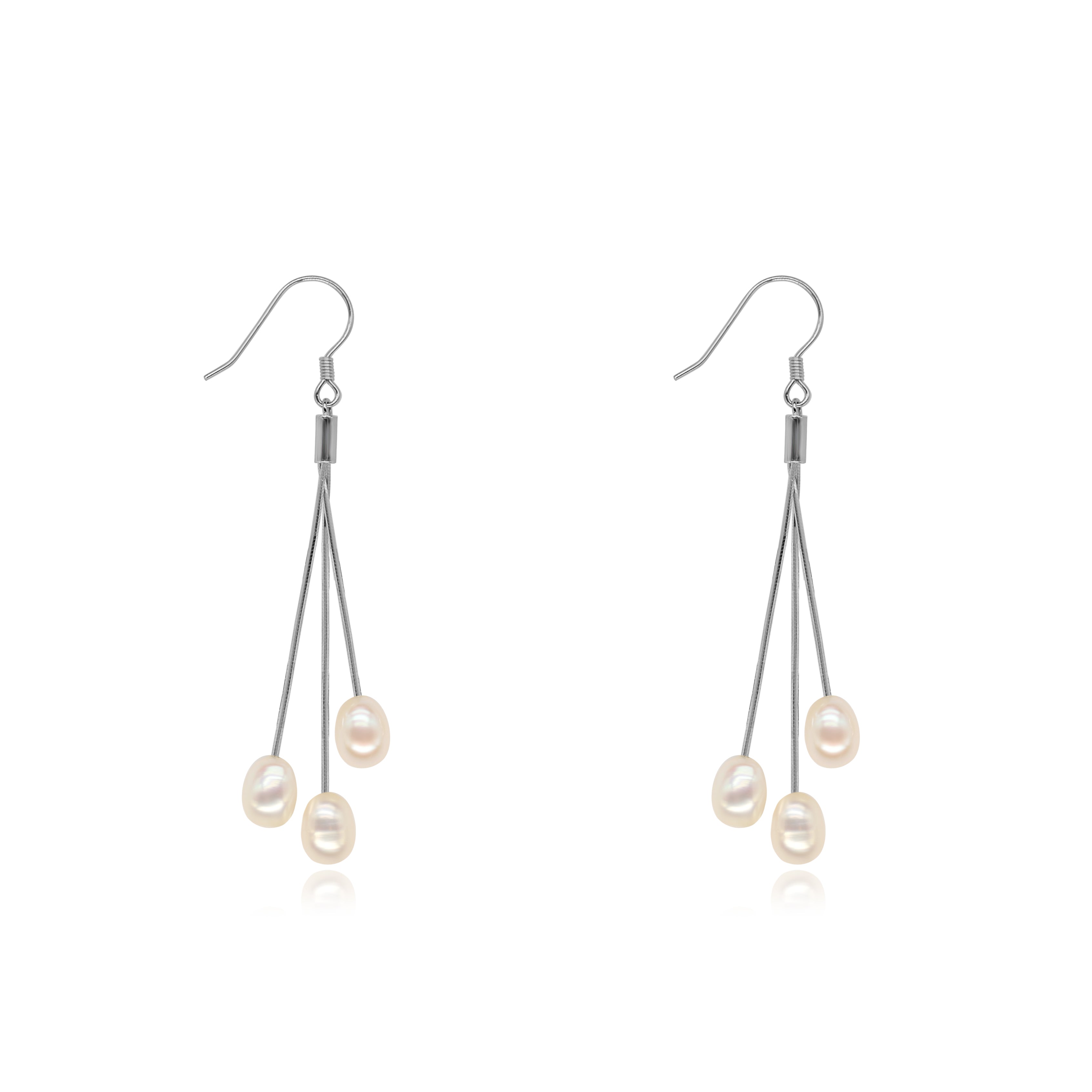 Trilogie Freshwater Pearl Drop Earrings