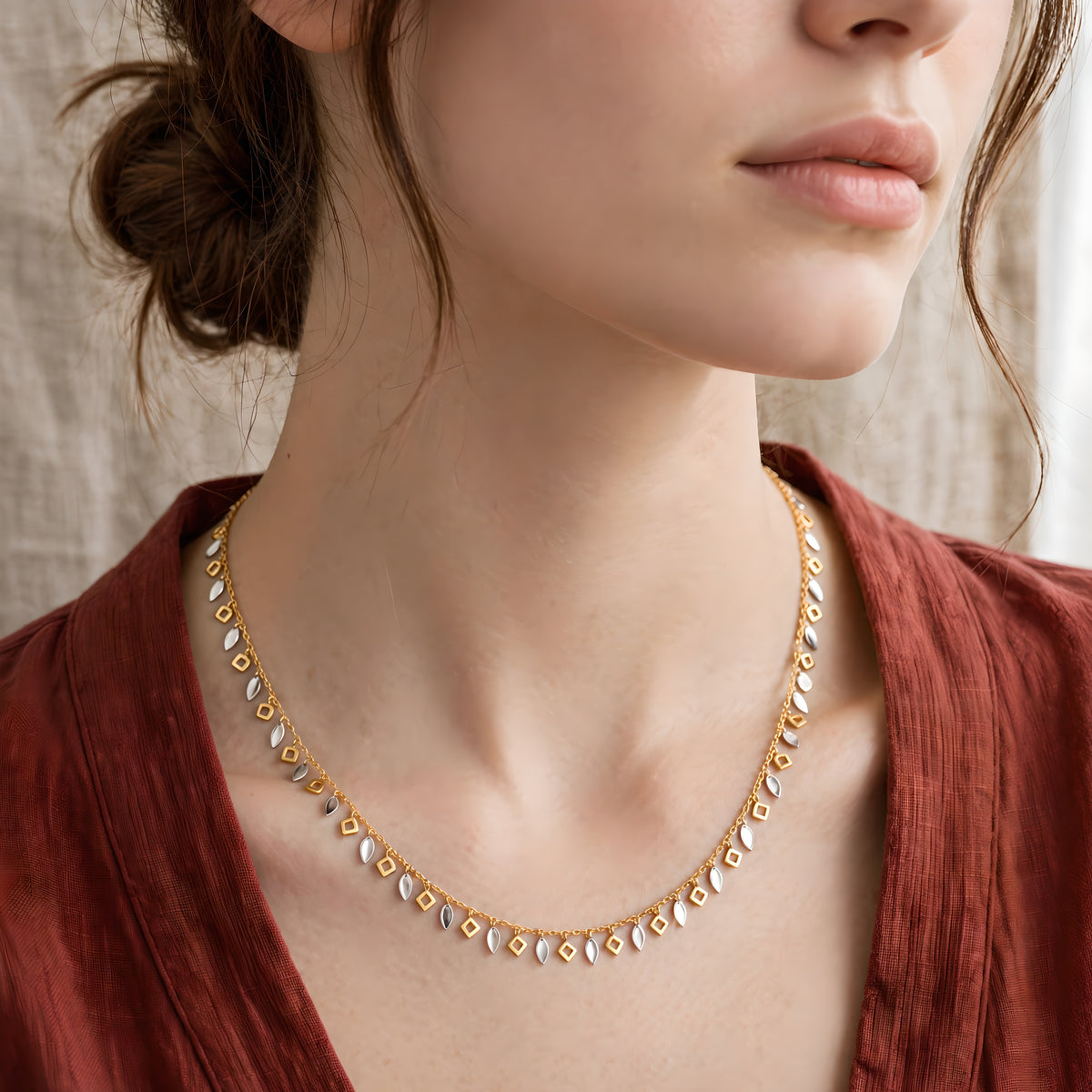 Golden Leaves Necklace