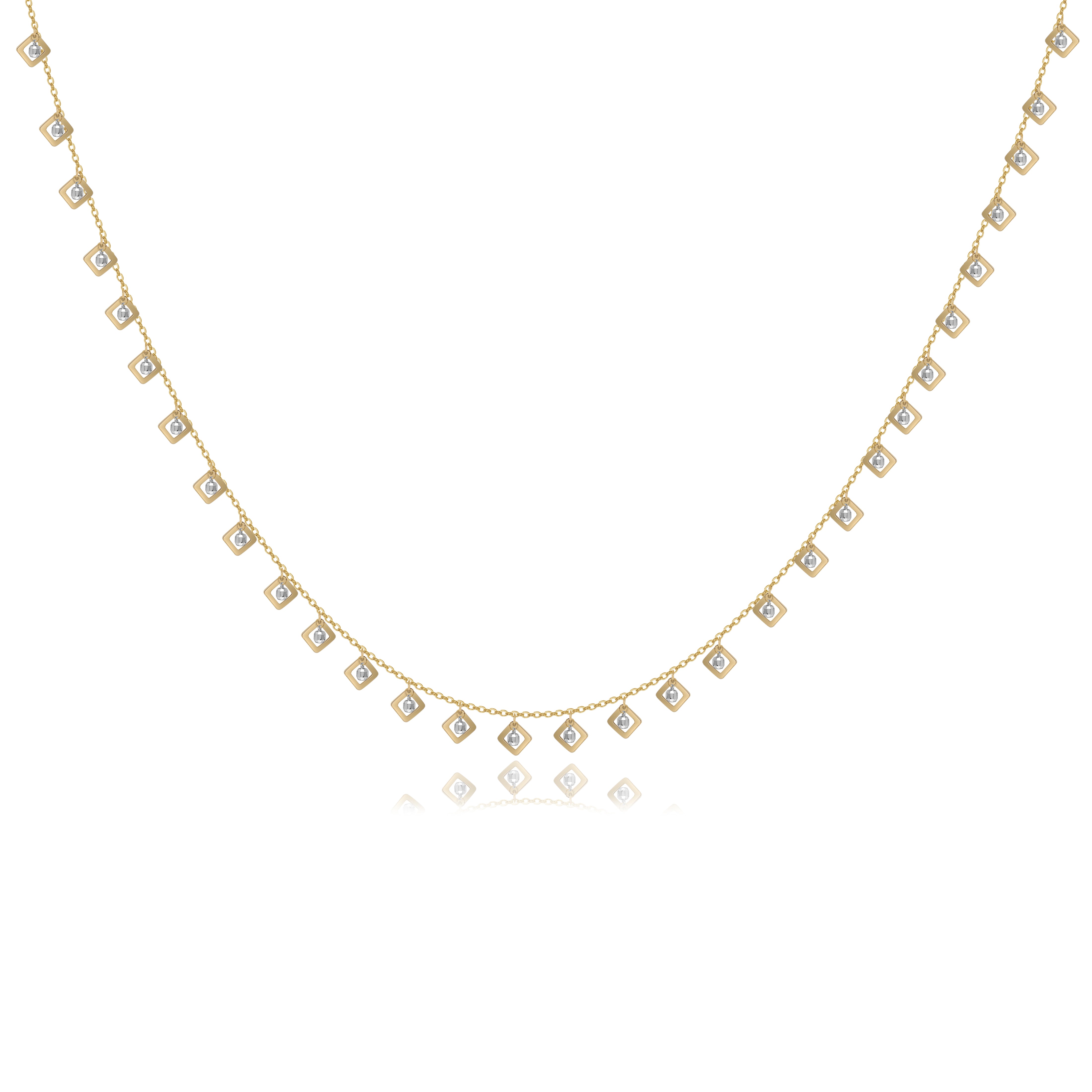Gilded Geometry Necklace