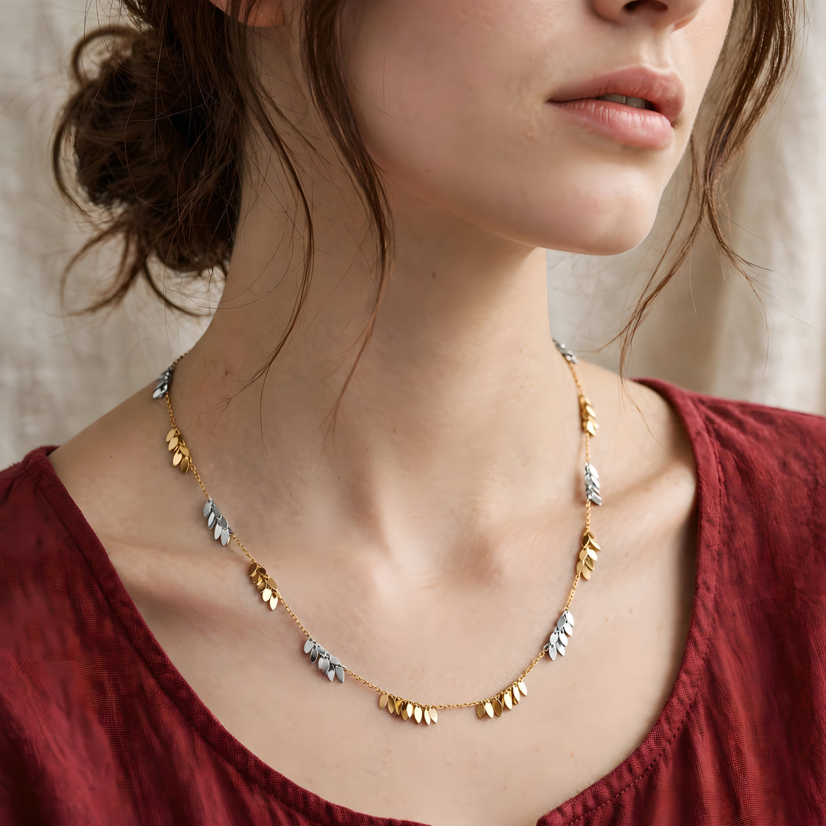 Twilight Leaves Necklace